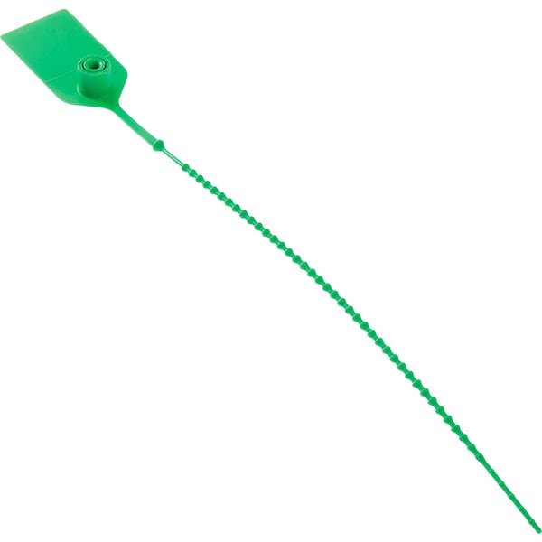 Adjustable Extinguisher Tamper Seal, 9L, Kelly Green, 100PK